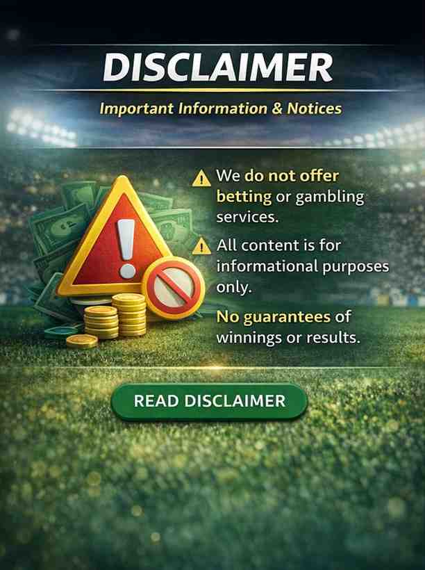 Football Predictions Disclaimer